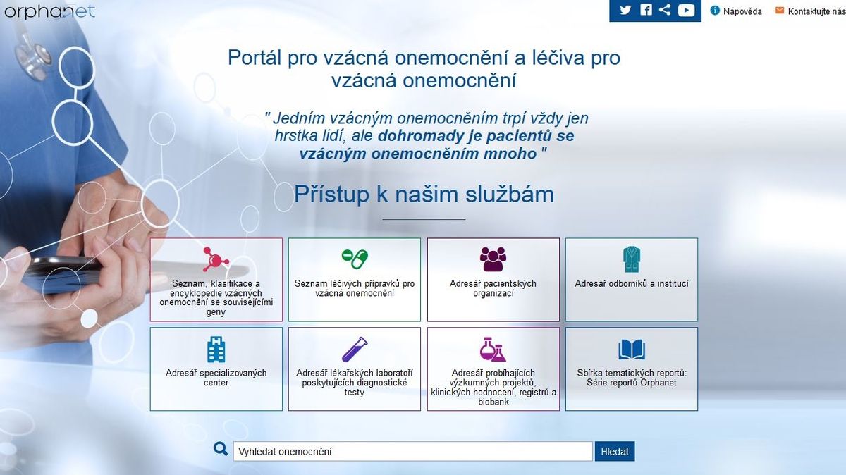 Registr vzácných nemocí je konečně i v češtině. Pomůže pacientům i lékařům